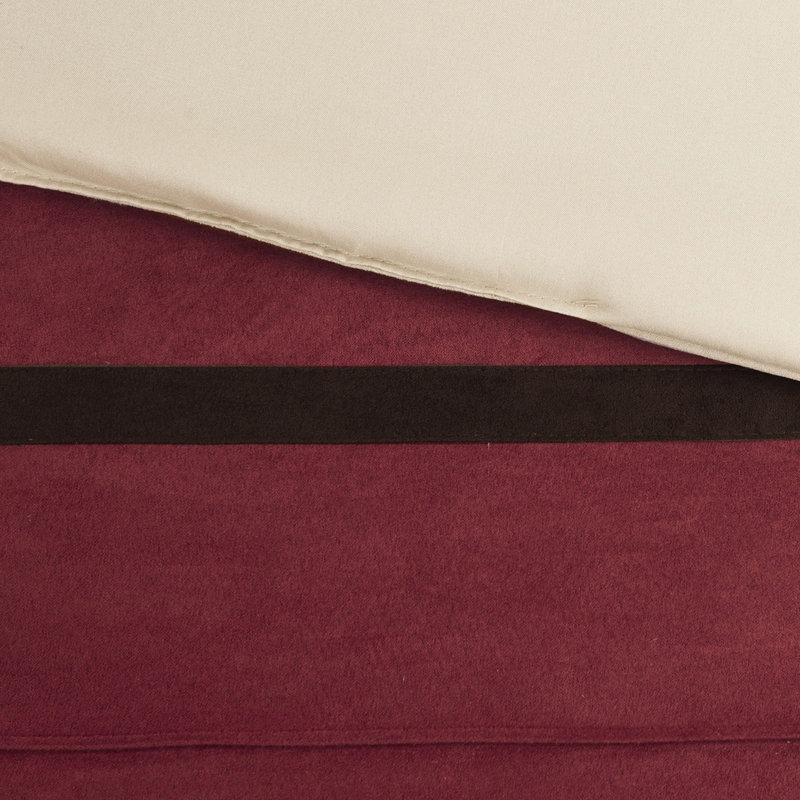 Édredon 7 pièces - Faux suède avec rembourrage confortable mat, Grand édredon et 6 pièces supplémentaires, Green