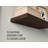 Belville Floating Shelves, 2 Shelves, 1.50" H, Dark Oak - Living Room-61384730