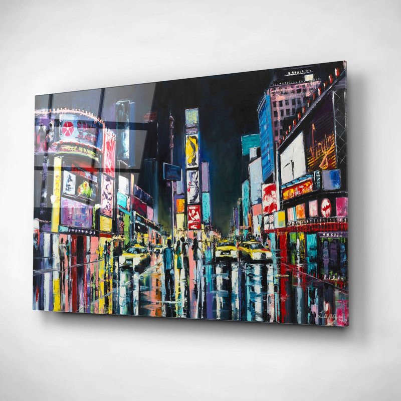 'Ny,' Acrylic Glass Wall Art, 12" H x 16" W x 0.13" D