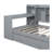  Pine Wood Storage Bed with Integrated Desk | 3 Drawers & Side Compartments | Charging Ports | Slat Support (No Box Spring Needed) | Ideal for Small Bedrooms-2110423313-2110423312