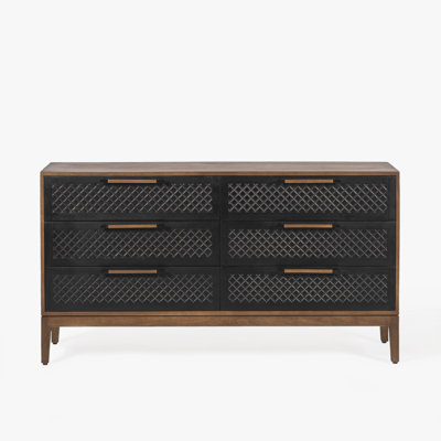 Naya Solid Wood 6-Drawer Dresser