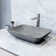 Duomo Gothic Nova Gothic 18" L x 13" W x 4" H Rectangular Concrete Vessel Bathroom Sink with 10" H Faucet
