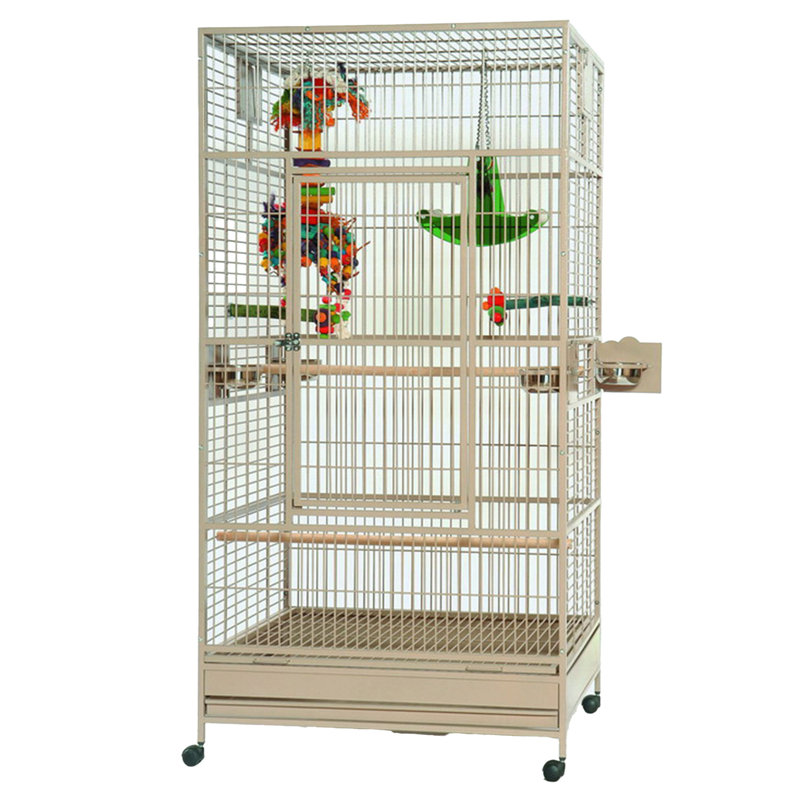 Cage de vol Ara 40 "x 40" Platinum par A&E, Gris