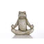 Statue grenouille assise en posture de lotus