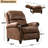 34.6" Wide Classic and Overstuffed Soft Pushback Recliner with Rivet-664635398