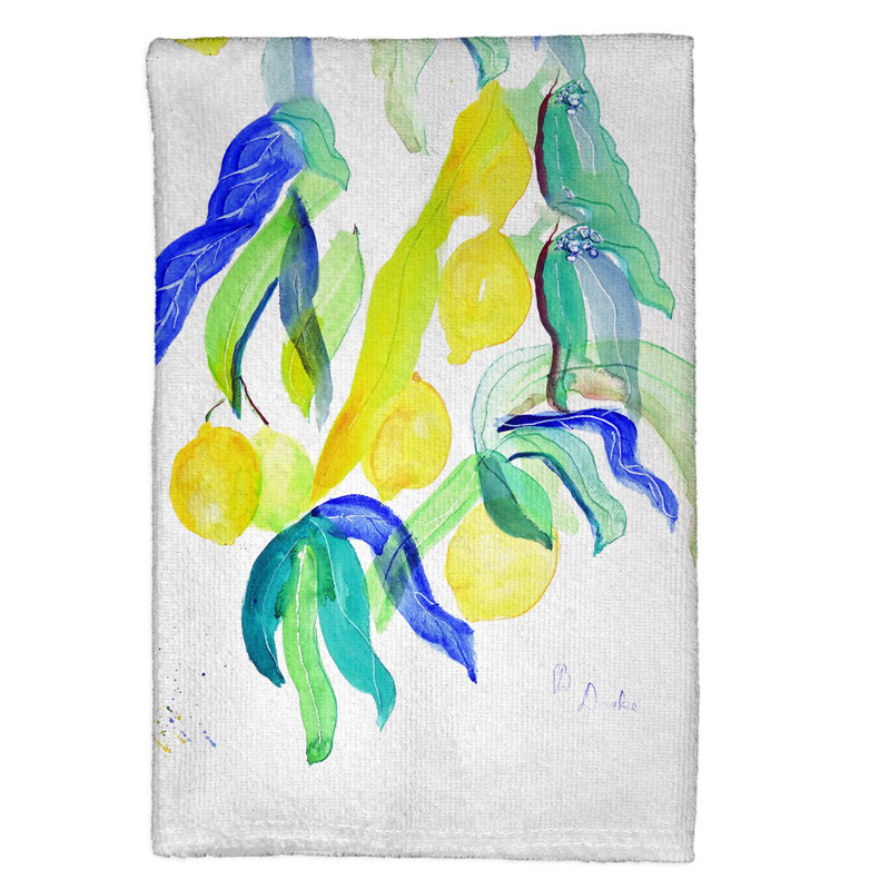 Serviette à main arbre citron