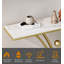 Console en pierre frittée en marbre en forme de ventilateur avec structure en métal rayonnante et sphère centrale-1024038404-1024038405