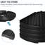 115 lb (Avec eau) / 150 sable) Base de poids de parasol - 4, noir, finition semblable, charge extérieure maximale toutes saisons, eau / sable, extérieur, utilisation