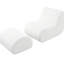 Élégant fauteuil inclinable avec - confortable et élégant. Conception courbée pour la détente. Haute mousse. Lignes minimalistes. Beige 29 po x l 43,88 po x 27 po. Pas d'assemblage élégant et relaxant. Siège ergonomique. Beige-1372871317