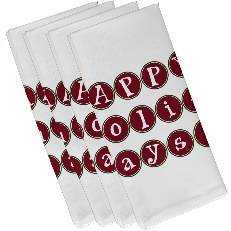 Ensemble de serviette 4 pièces Happy Holidays, Envoûtant, bleu marine