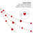 MODWOOL 75" Wool Ball Garland - Hearts