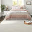 Ensemble de literie en coton d'édredon, couleur rosé, maison de campagne chic pour la décoration intérieure