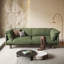 Causeuse-coussin en velours côtelé vert standard-799714498