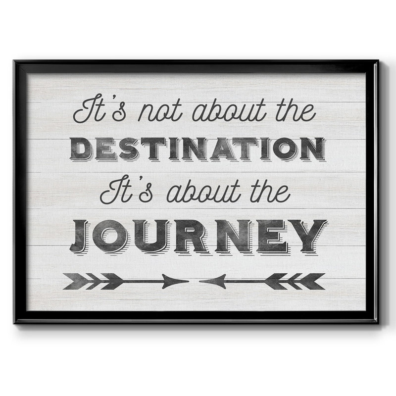 Toile tendue sur toile tendue avec destination, H 30 po x l 44 po x P 1,5 po, Noir