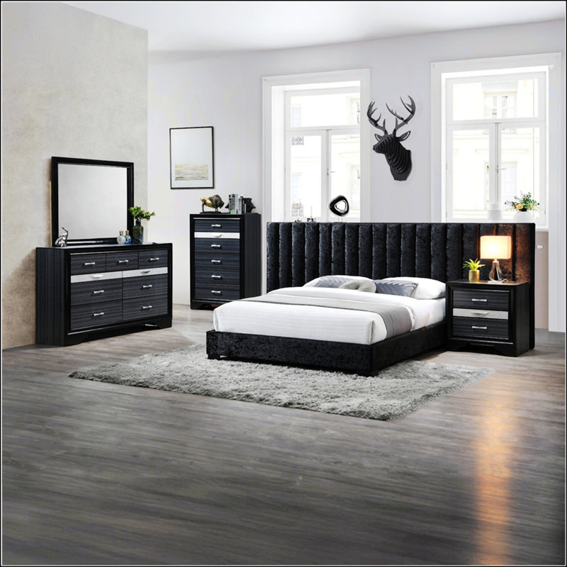 Table de chevet contemporaine avec rangement
