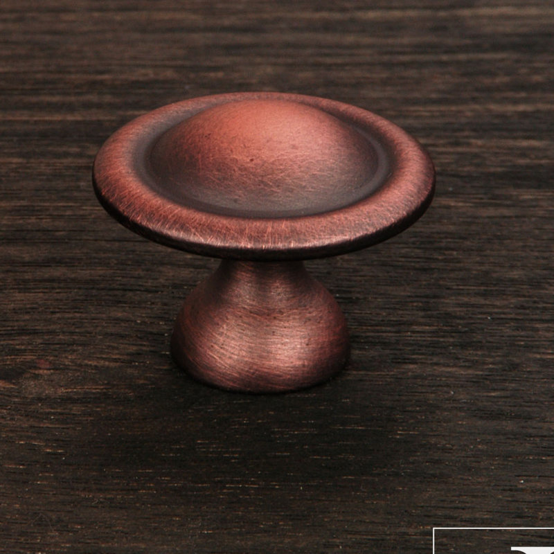 Poignée champignon Smooth Dome CK Series, Petit, Distressed Copper