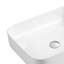 Lavabo vasque rectangulaire en céramique Dax blanc mat - (20 po x 16,5 po)-120676322