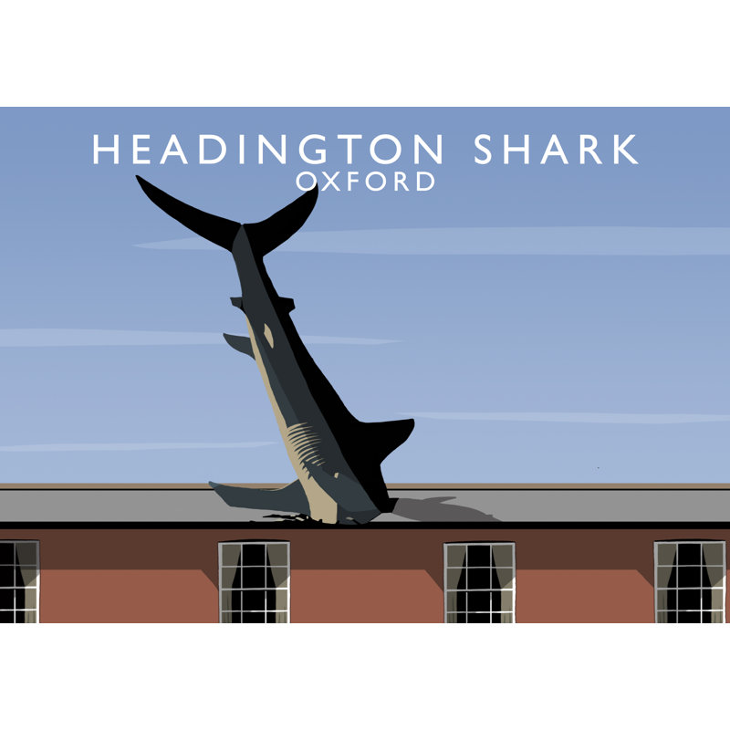 Headington Shark by Richard O'Neil - Print, No Frame, 30 cm H x 40 cm W x 1 cm D