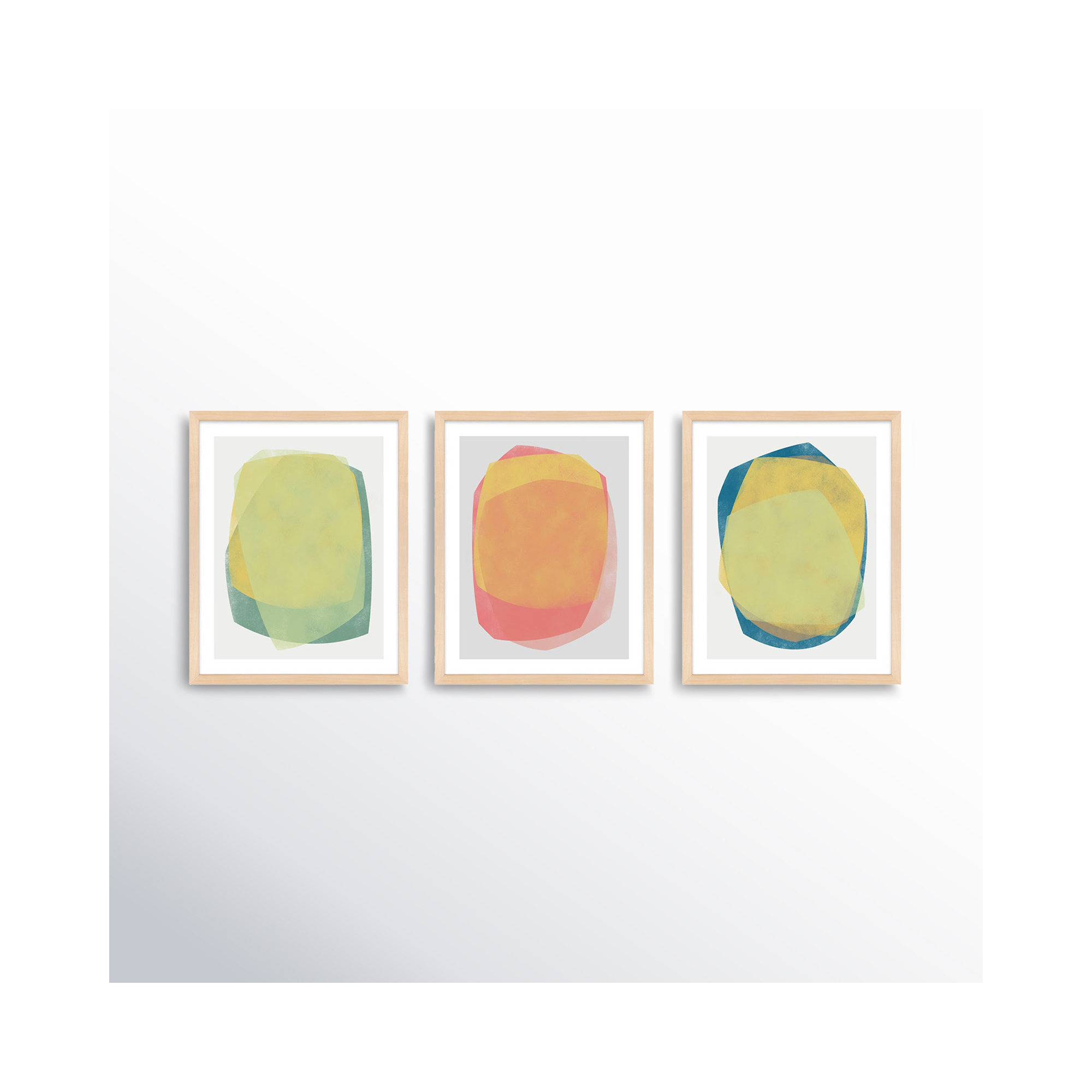 Eclipse 1-3 by Jacques Pilon, Maple, 20" H x 48" W