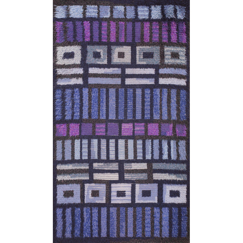 Tapis à poils longs Rya Mid-Century