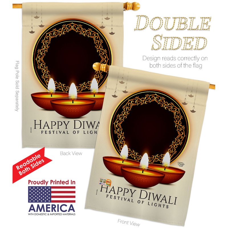Double Sided 40'' H x 28'' W Polyester House Flag