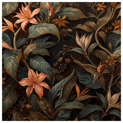 Coussins décoratifs à motif floral tropical