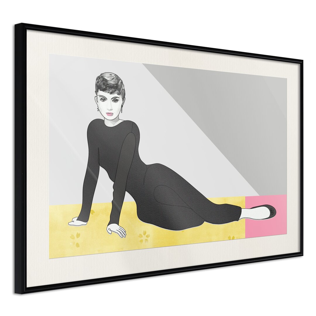 Gerahmter Grafikdruck Elegant Audrey