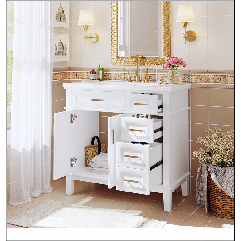 Meuble-lavabo 36 po avec lavabo en résine
