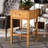 Dusten Modern And Contemporary Natural Light Mappa Burl Wood 1-Drawer Nightstand