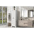 Storage Cabinet With Two Doors For Bathroom, Office, Adjustable Shelf, MDF Board-2146019566