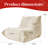 Modern Living Room, Adult Bean Bag Floor Sofa,Super Soft and Comfortable Memory Foam Lazy Sofa