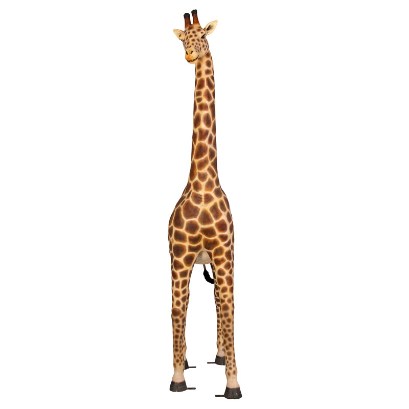 Statue de jardin girafe mâle à grande échelle