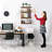 Sorbus Wall Mounted Floating Shelves for Wall Décor - Medium 16.25 Inch, 4 Pack, Dark Brown-930111185-931957337