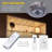 Swivel Recessed Under Cabinet LED Puck Light, 4000K, Brushed Steel-40989681-41023371