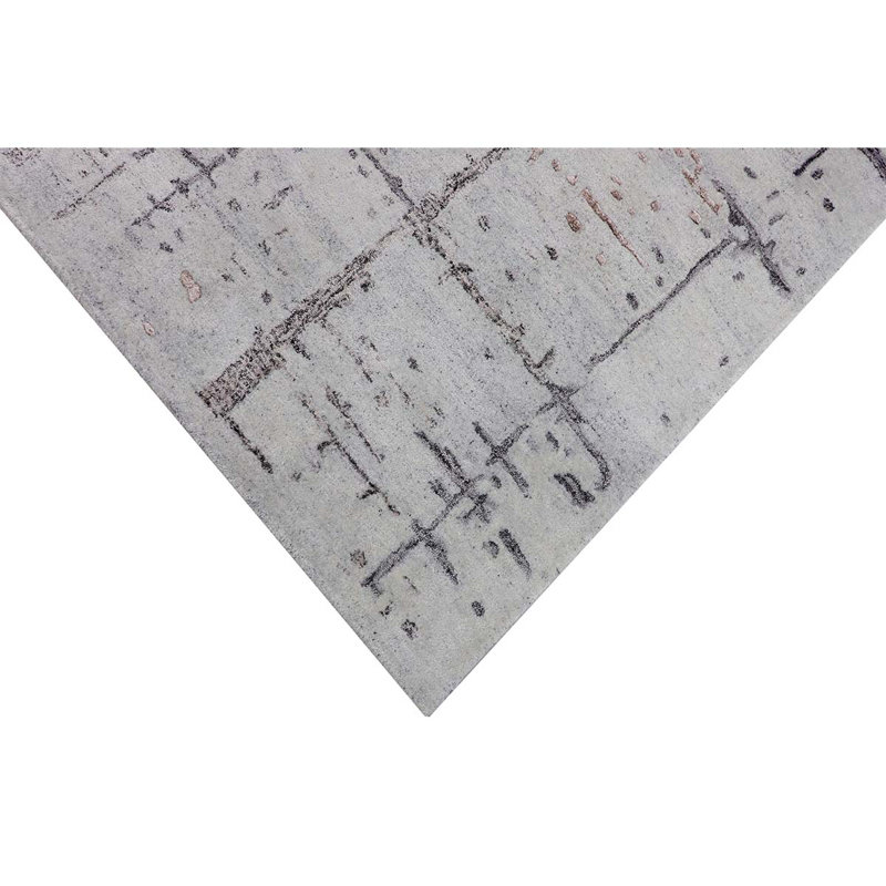 Area Rug in Gray, Rectangle 3' x 6'