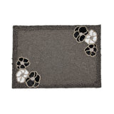 Black Flower Placemat