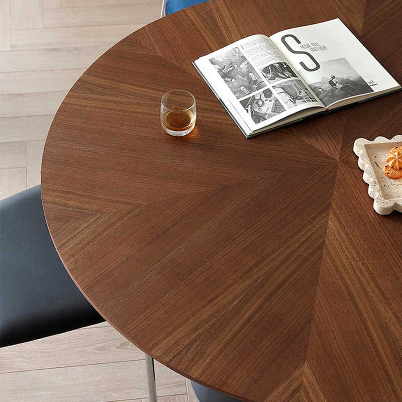 Table de salle à manger Vintage Vintage Mid-Century, H 29,5 po x L 59,1 po x l 59,1 po