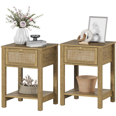 Pomodoro 23.6" H 1-Drawer Nightstand with Tool-Free Assembly