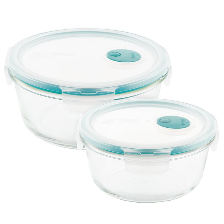 LocknLock Glass Food Storage Container - Set of 2 & Reviews