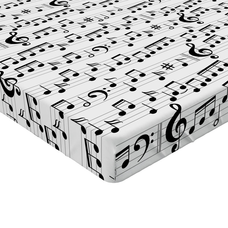 Ensemble de 2 draps-housse Ambesonne Music, Drap-housse simple très long