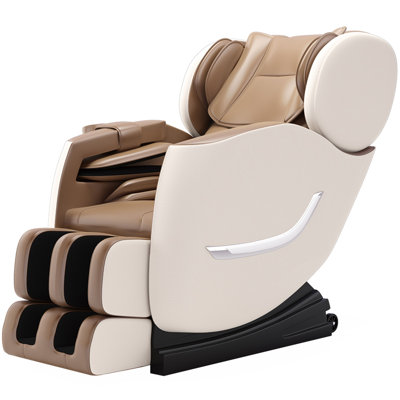 Fauteuil de massage inclinable électrique en similicuir