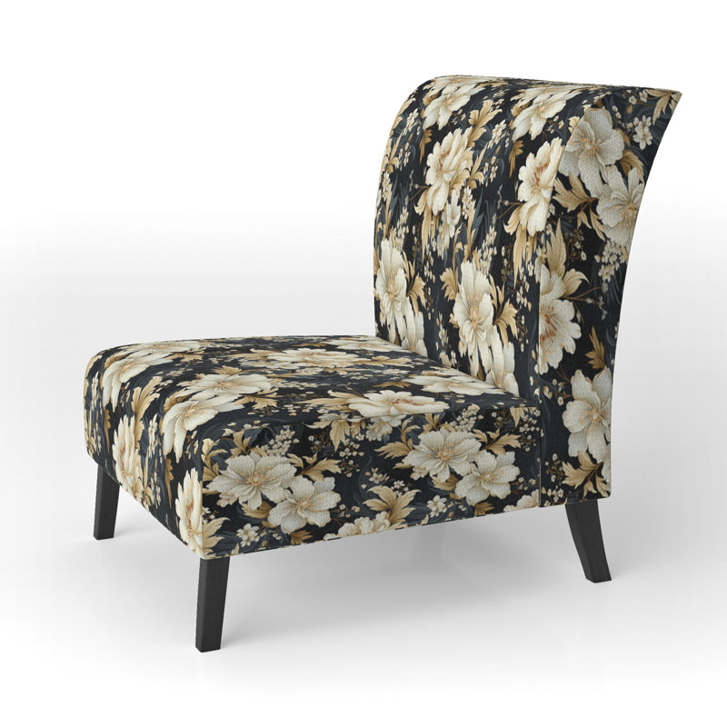Victorian Flower Elegance II - Fauteuil de chambre rembourré Cottage
