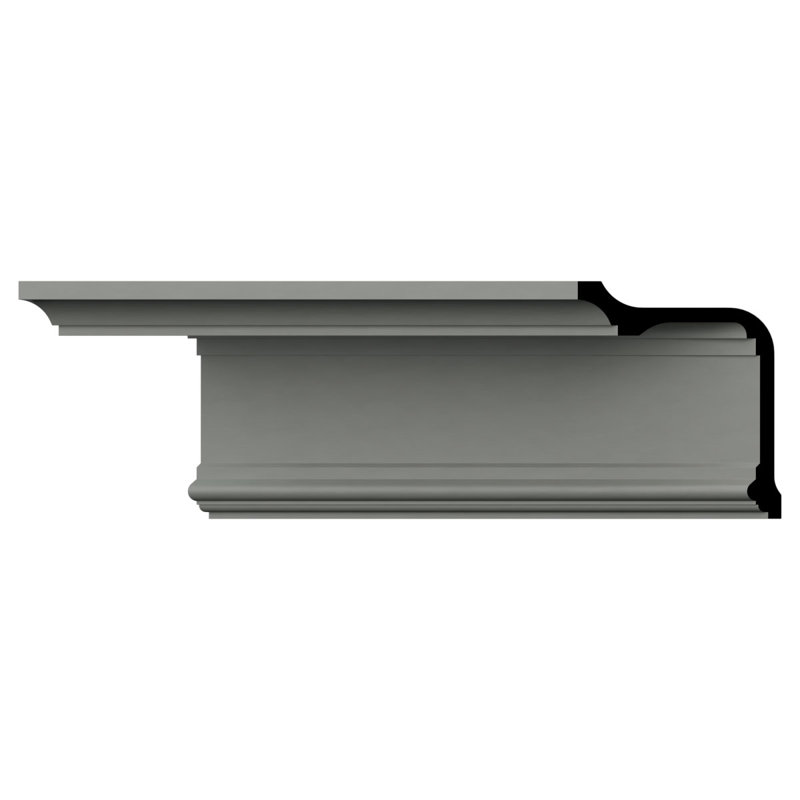 Chloe 96" Gray Polyurethane Crown Moulding