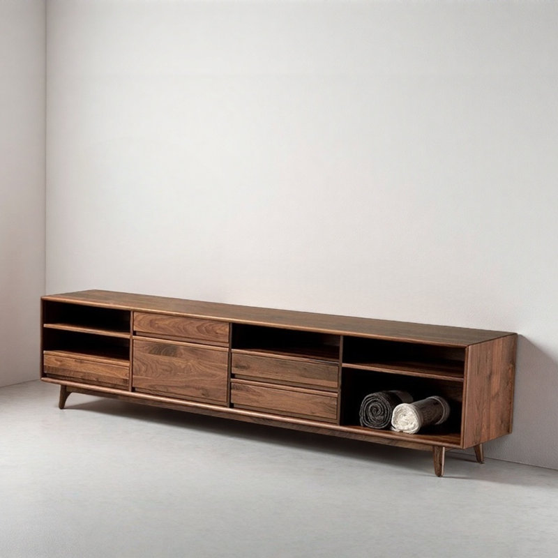 Retro Solid Wood TV Cabinet