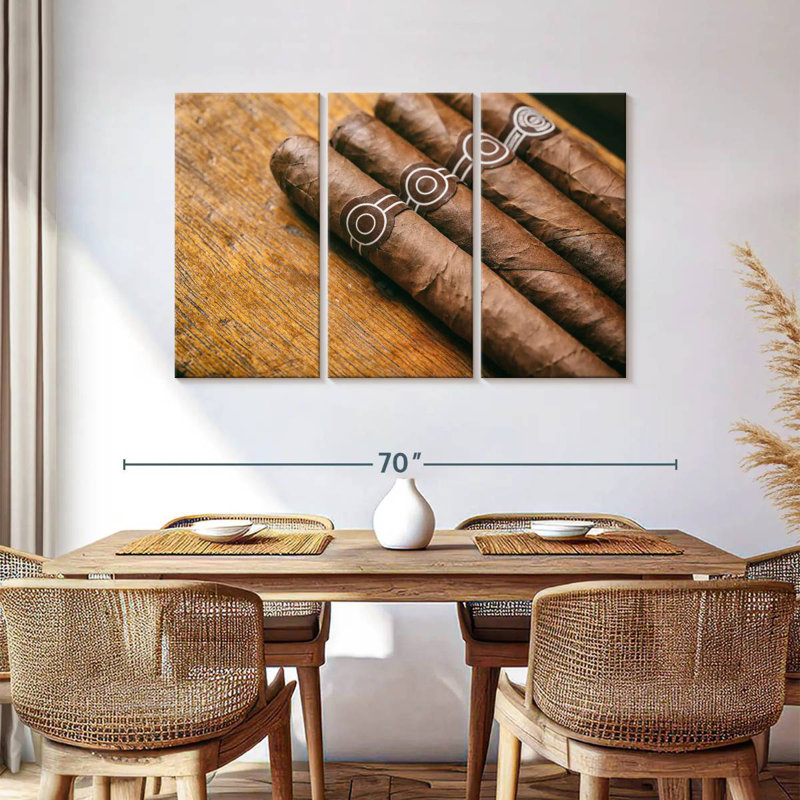 Senne Brown Cuban Cigars, 36" H x 57" W