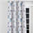 Geometric Shapes Curtain panels - Blue Soft Modular Grommet Curtain - 1 Panel-20856930-20856935