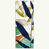 Aarmaan Hand Hooked White/Blue/Green Area Rug