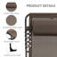 Chaise longue inclinable Outsunny-122099187