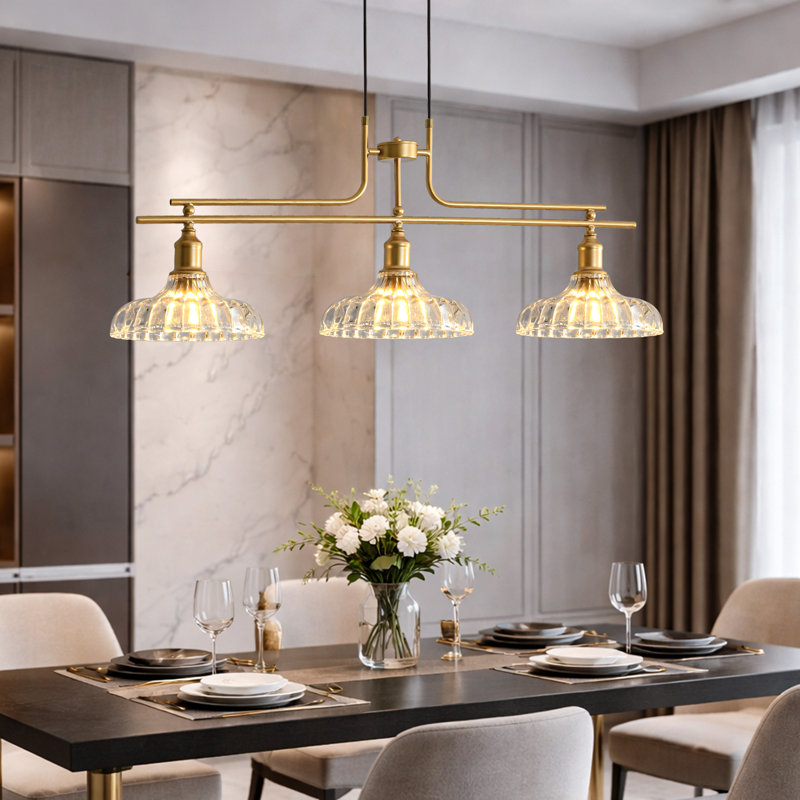 Gold Finish Chandelier