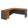 Series C 72W Bow Front L Shaped Desk with 48W Return and Mobile File Cabinet